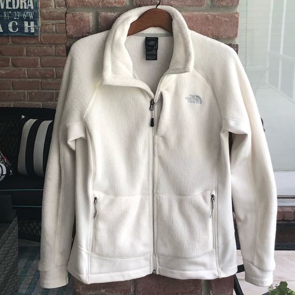 The North Face Jackets & Blazers - THE NORTH FACE Ivory Jacket L Zip Up Pockets EUC